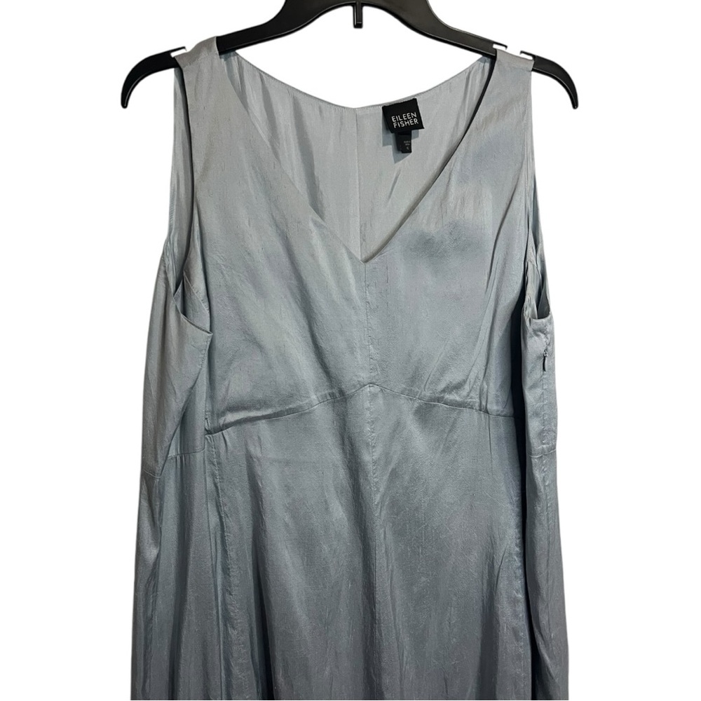 Eileen Fisher Textured Silk Dress and Jacket - Picture 5 of 12